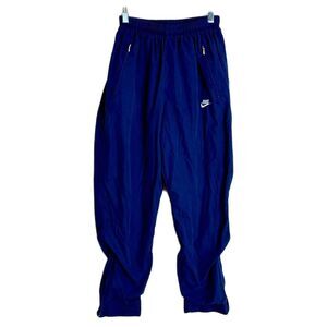 Vtg Nike 90s ladies navy blue cotton athletic lounge pants size 24”medium
